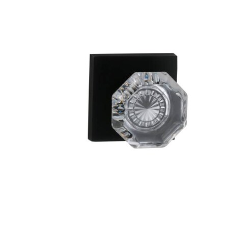 Omnia Square Rose Priv Knob 2-3/8" BS Full Lip Strike Oil Rubbed Bronze 955 955SQ/238F.PR10B