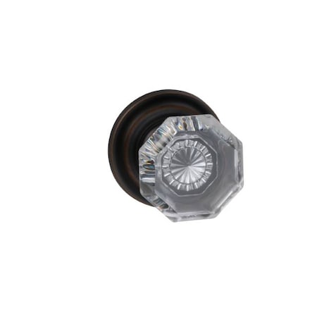 Omnia Traditional Rose Priv Knob 2-3/4" BS Full Lip Strike Tuscan Bronze 955 955TD/234F.PRTB