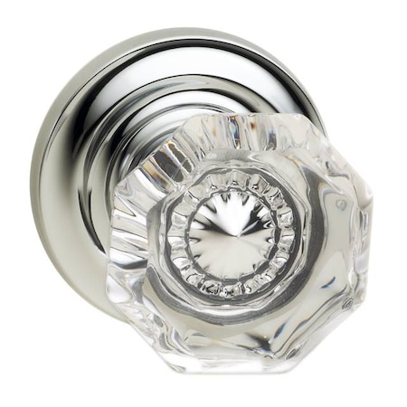 Omnia Traditional Rose Pass Knob 2-3/4" BS T Strike Bright Chrome 955 955TD/234T.PA26