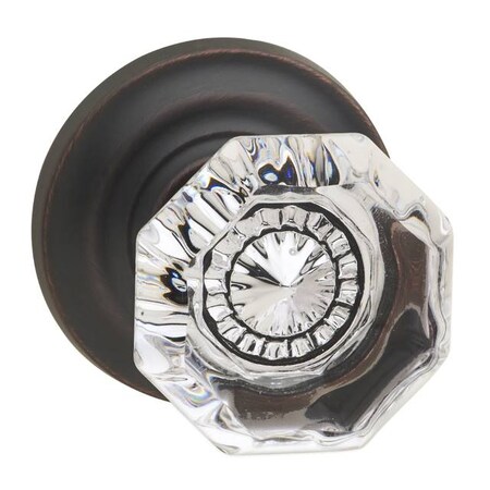 Omnia Traditional Rose Pass Knob 2-3/4" BS T Strike Tuscan Bronze 955 955TD/234T.PATB