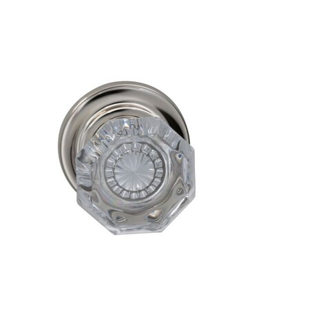 Omnia Single Dummy Knob Bright Nickel 955 with Traditional Rose 955TD/0.SD14