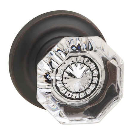 Omnia Traditional Rose Pass Knob 2-3/4" BS Full Lip Strike Tuscan Bronze 955 955TD/234F.PATB