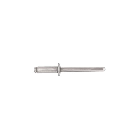 Disco Blind Rivet, Dome Head, 5/32 in Dia., 3/8 in L, Aluminum Body 9572PK