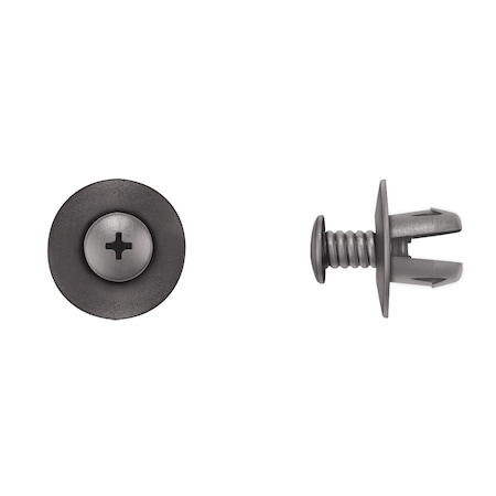 Disco Blk Nyln Phil Screw Ret 12mm Hole 12mm Stem L PK10 9580PK
