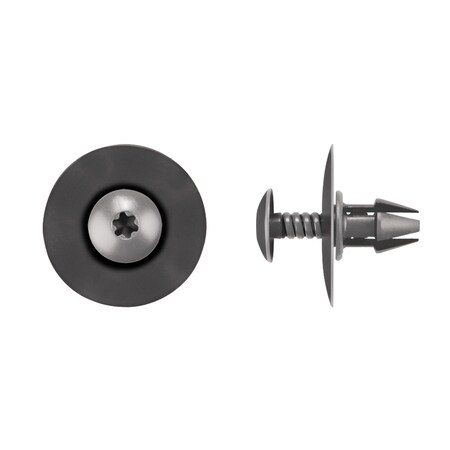 Disco Blk Nyln Phil Screw Ret 8.5mm Hole 17mm Stem L PK25 9581PK