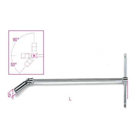 Beta T-Handle Spark Plug Wrench, 5/8" 009590010
