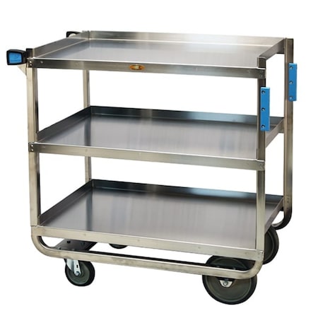 Lakeside Stainless Steel Utility Cart; 1,000 Lb Capacity, 3 Shelf, 21"x49" 959