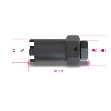 Beta 32mm, 22mm Drive, 28x3mm Metric Socket, 6 Points 009600148