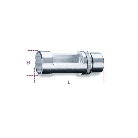 Beta 1/2" Drive, 22mm Metric Socket, 12 Points 009600022