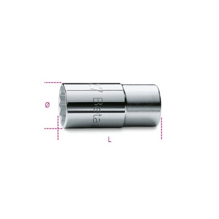 Beta 1/2" Drive, 27mm Metric Socket, 12 Points 009600027
