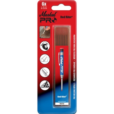 Markal Red Riter Pro Refills, 72PCS, PK12 96272