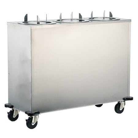 Lakeside Adjust-A-Fit No Heat 3 Stack Plate Dispenser Cabinet; 6-1/2" to 9-3/4" 962