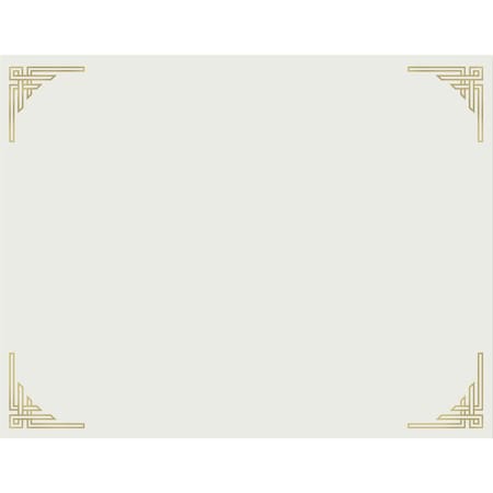 Great Papers Certificate Gold Foil Corner, Whi, PK15 963008