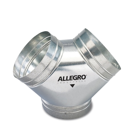 Allegro Industries Diameter Y-Duct Connector, 16 lbs, 20 9650-Y