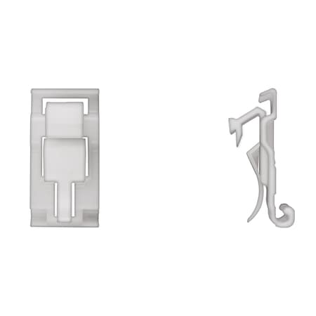 Disco Wht Nyln Belt Mldg Clips 18mm Wide 37mm L PK10 9663PK