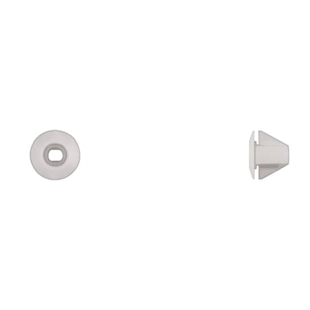Disco Wht Nyln Screw Grommets No 4 Screw Size 7mmX7mm Hole PK10 9665PK