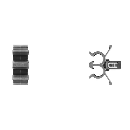 Disco Blk Nyln Routing Clips Holds 7mm Dia 21.5mm OA Height PK25 9666PK