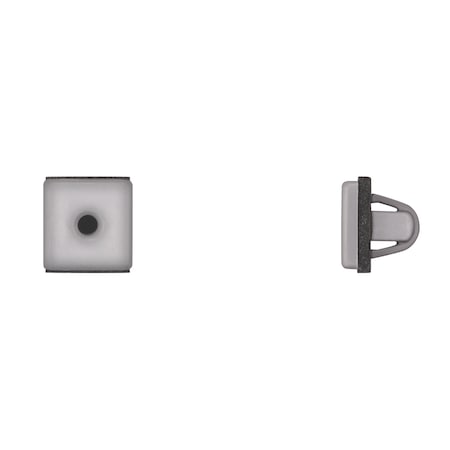 Disco Gray Nyln Mldg Ret W/Sealer No 8 Screw Size 12mm Stem L PK10 9681PK