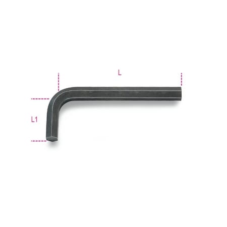 Beta SAE L Shape Offset Hex Key, 3/16" Tip Size 000960716