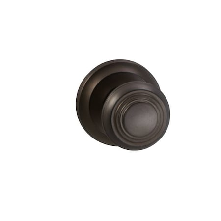 Omnia Knob 2-5/8" Rose Priv 2-3/8" BS T 1-3/4" Doors ULQ Antique Bronze 970 970/00B.PR5A
