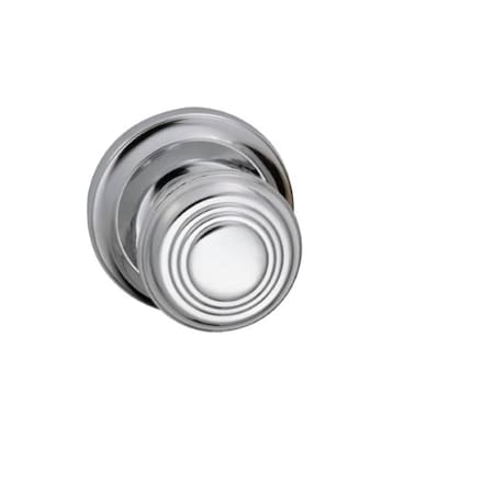 Omnia Knob 2-5/8" Rose Pass 2-3/8" BS T 1-3/8" Doors Bright Chrome 970 970/00.PA2