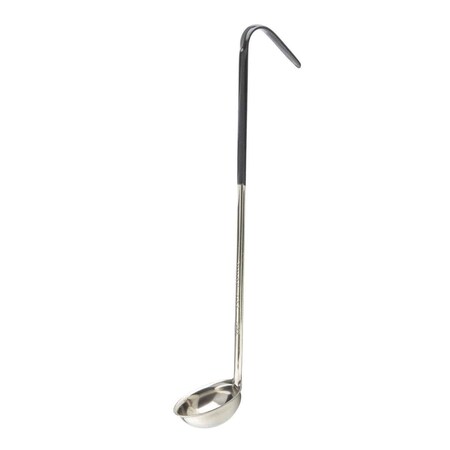 Tablecraft SS Ladle, Black Vinyl Handle, 1 oz 9701