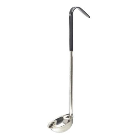 Tablecraft SS Ladle, Black Vinyl Handle, 2 oz 9702