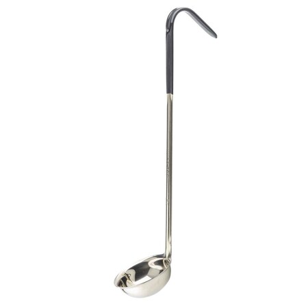 Tablecraft SS Ladle, Black Vinyl Handle, 3 oz 9703