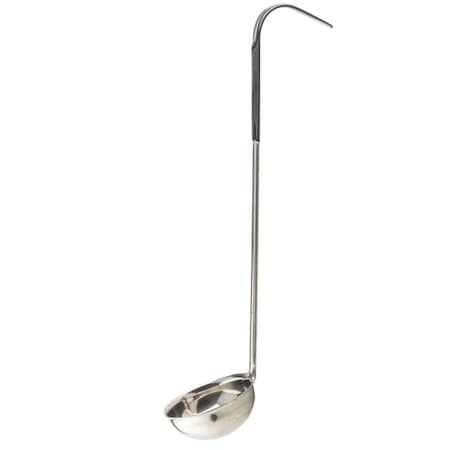 Tablecraft SS Ladle, Black Vinyl Handle, 4 oz 9704