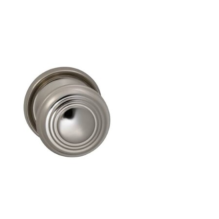 Omnia Knob with 2-3/16" Rose Single Dummy Bright Nickel 970 970/55.SD14
