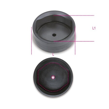 Beta 3/4" Dr, 80mm Size, Metric Impact Socket, 6 Pts 009700180
