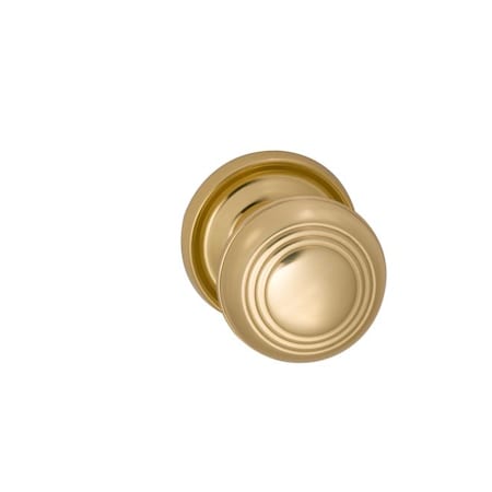 Omnia Knob 2-3/16" Rose Pass 234BS Full Lip 1-3/4" Doors Bright Brass 970 970/55CF.PA1
