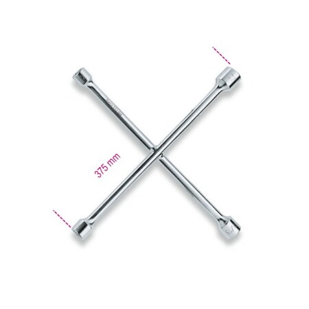 Beta Four-Way Hexagon Wheel Nut Wrench 009780001