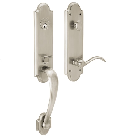 Baldwin Entry Handlesets Lifetime Satin Nickel 85354.056.LENT