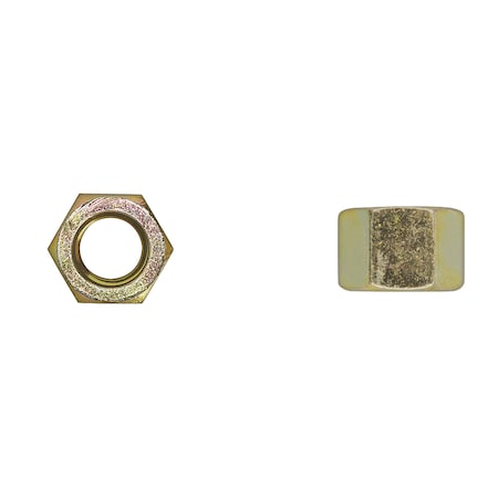 Disco Hex Nut, 1/2"-13, Grade 9, Zinc Yellow Plated 9807PK