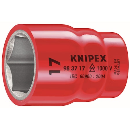 Knipex 3/8 in Drive, 5/8" SAE Socket, 12 Points, 3/8 in. Dr, 5/8 in.,  98 37 5/8"