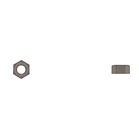 Disco Blk Nyln License Plate Nuts 6-1.00mm 10mm Hex Size PK100 9838PK