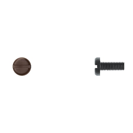 Disco Blk Nyln License Screws 6-1.00X16mm Pan Head Slotted PK100 9839PK