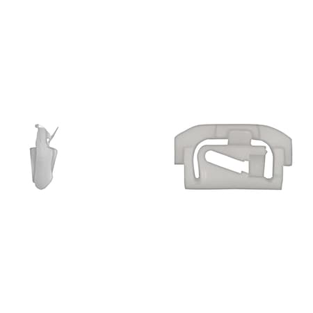 Disco Wht Nyln Reveal Mldg Clips 17.5mm W 31.5mm L PK100 985PK