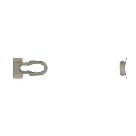 Disco Gray Nyln Moulding Clips 33/64" W 27/32" OA L PK100 987PK