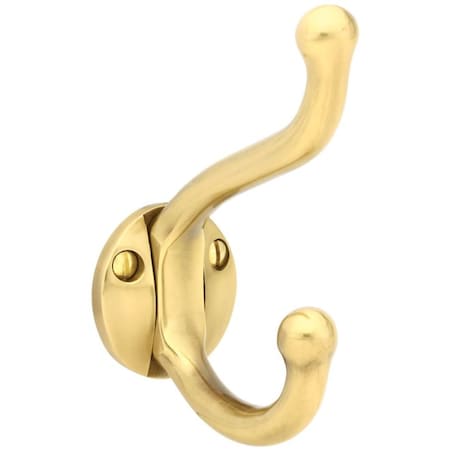 Emtek French Antique Brass Hook, 2606US7 2606US7