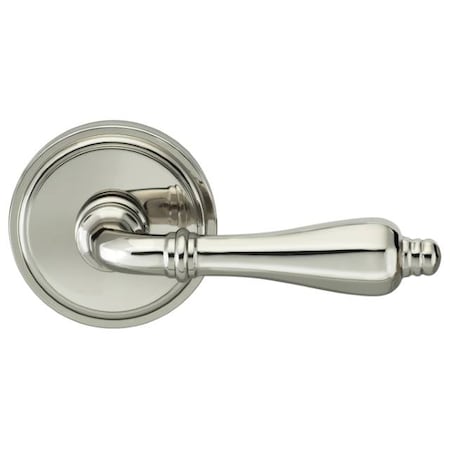 Omnia LVR 2-5/8" Rose Pass 2-3/8" BS Full Lip 1-3/8" Doors Bright Nickel 99 99/00F.PA14