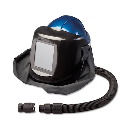 Allegro Industries Deluxe Supplied Air Shield & Welding Helmet w/LP Adapter, Black 9904-DWB