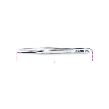 Beta Straight Thin Spring Tweezer 009900001
