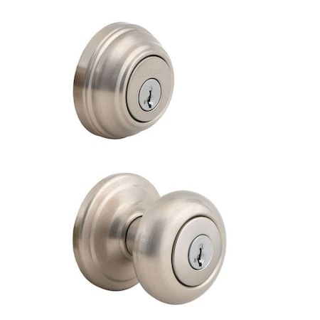 Kwikset Combo Juno ENTR and SGL CYL Deadbolt w/R 991J-15S-B