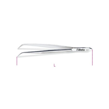 Beta Bent Thin Spring Tweezer 009910001