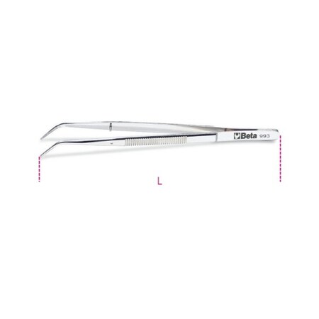 Beta Bent Thin Pin Spring Tweezer 009930001