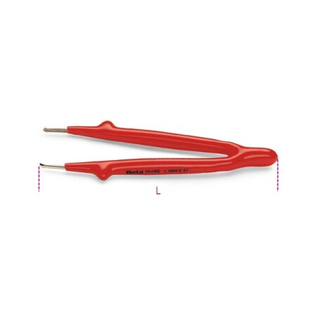 Beta Straight Knurled Spring Tweezer 009940040