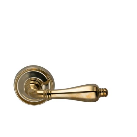 Omnia Lever with 2-3/16" Rose Single Dummy Unlacquered Bright Brass 99 99/55.SD3A