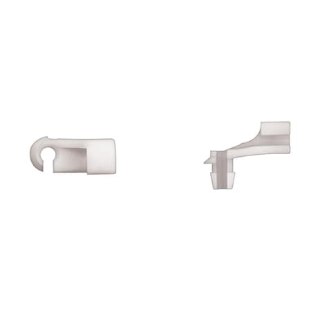 Disco Ntrl Nyln Door Rod Clips 13/64"Rod Size Rght Hand Side PK25 9959PK